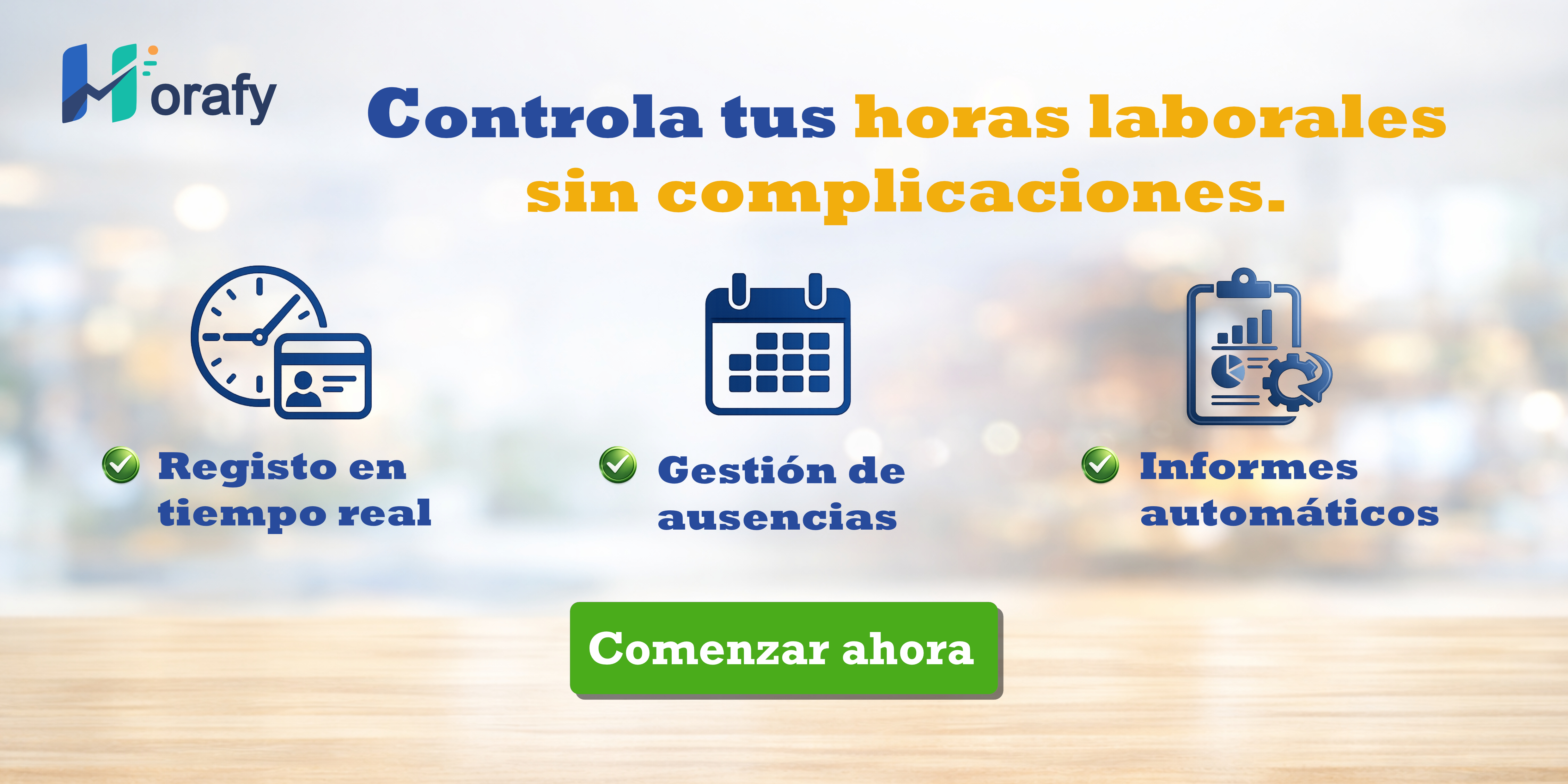 Banner promocional Horafy