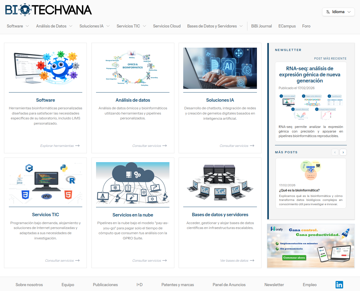 Estrenamos nueva web: más bioinformática, más innovación